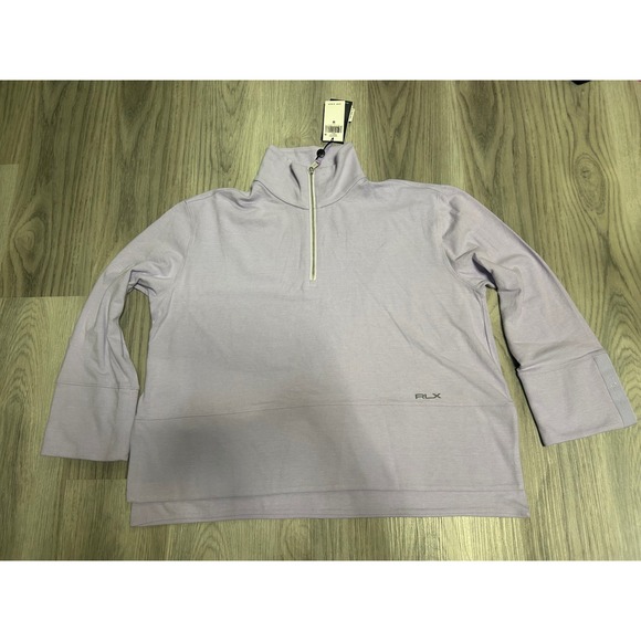 RLX Ralph Lauren Tops - RLX Ralph Lauren Womens Golf 3/4 Zip Pullover Acrylic Blend Medium Purple